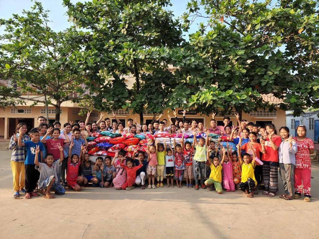 A community photo in a village